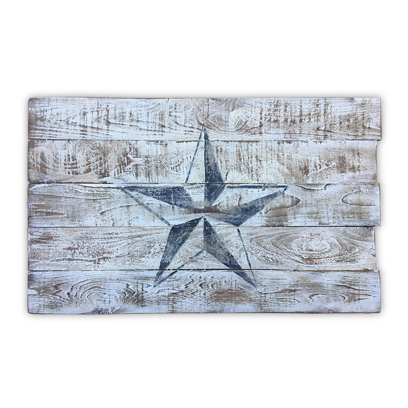 Nautical Star Vintage Wooden Flag, Wooden Nautical Flags